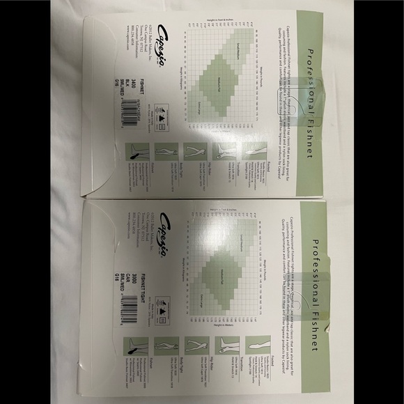 2 Pairs of Capezio Professional Fishnet - Picture 3 of 4